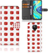 Telefoonhoesje Xiaomi Redmi Note 9 Pro | Note 9S Book Case Paprika Red