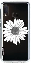 Casetastic Samsung Galaxy A20e (2019) Hoesje - Softcover Hoesje met Design - Daisy Transparent Print