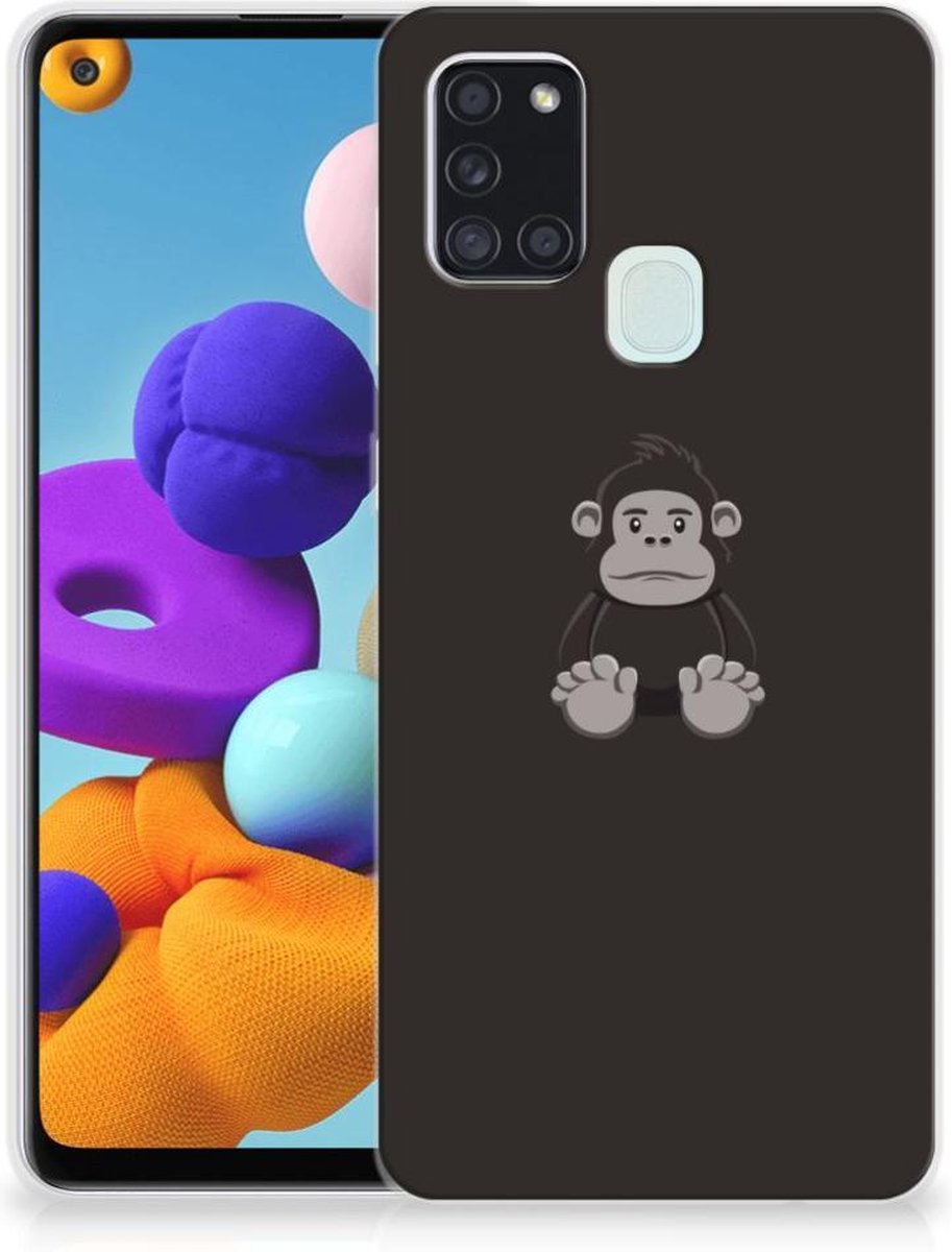 Back Cover voor Samsung Galaxy A21s Telefoonhoesje met Naam Gorilla