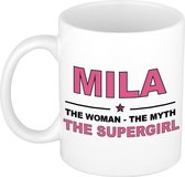 Mila The woman, The myth the supergirl cadeau koffie mok / thee beker 300 ml
