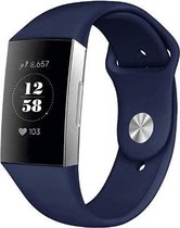 Fitbit Charge 4 sport band - donkerblauw - Maat S