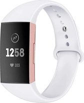 Fitbit Charge 4 sport band - wit - Maat S
