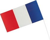 Amscan Vlag Frankrijk 12 X 23 Cm Papier Rood/wit/blauw