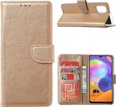 Samsung Galaxy A21S Hoesje / wallet Case Goud
