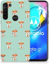 TPU Siliconen Hoesje Motorola Moto G8 Power Telefoon Hoesje Pups