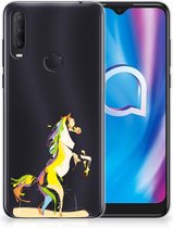 Leuk TPU Back Case Alcatel 1S (2020) GSM Hoesje Horse Color