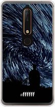 Nokia 6 (2018) Hoesje Transparant TPU Case - Starry Circles #ffffff