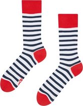 Good Mood Sokken - Marine Strepen - Unisex Maat 35-38