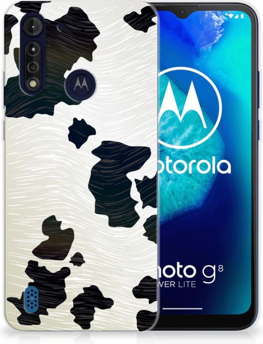 Motorola Moto G8 Power Lite TPU Hoesje Koeienvlekken