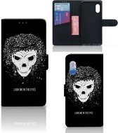 Bookstyle Case Geschikt voor Samsung Xcover Pro Telefoonhoesje met Tekst Skull Hair