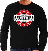 Have fear Austria is here / Oostenrijk supporter sweater zwart voor heren 2XL