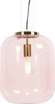 QAZQA bliss - Art Deco Hanglamp - 1 lichts - Ø 30 cm - Roze - Woonkamer | Slaapkamer | Keuken