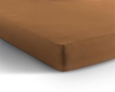 Comfortabele Jersey Lits-jumeaux Hoeslaken Zand | 160/180x200 | Zacht En Dichtgebreid | Rondom Elastiek