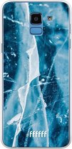 Samsung Galaxy J6 (2018) Hoesje Transparant TPU Case - Cracked Ice #ffffff