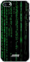 iPhone SE (2016) Hoesje Transparant TPU Case - Hacking The Matrix #ffffff