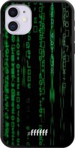 iPhone 11 Hoesje TPU Case - Hacking The Matrix #ffffff