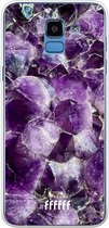 Samsung Galaxy J6 (2018) Hoesje Transparant TPU Case - Purple Geode #ffffff