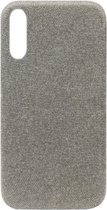 ADEL Kunststof Back Cover Hardcase Hoesje Geschikt voor Samsung Galaxy A70(S) - Stoffen Design Grijs