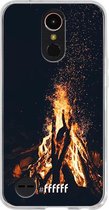 LG K10 (2017) Hoesje Transparant TPU Case - Bonfire #ffffff