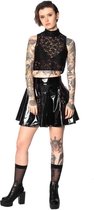 Banned Crop top -XL- Lace Zwart