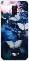 Samsung Galaxy A6 (2018) Hoesje Transparant TPU Case - Blooming Butterflies #ffffff