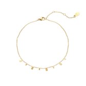 Armband Confetti Rechthoek   Goud