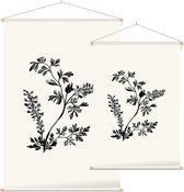 Duivenkervel zwart-wit (Furmitory) - Foto op Textielposter - 60 x 90 cm