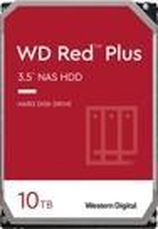 WD Red Plus NAS Hard Drive WD101EFAX - Vaste schijf - 10 TB - intern - 3.5 - SATA 6Gb/s - 5400 tpm -buffer: 256 MB — afbeelding 4