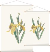 Gele Iris (Yellow Iris) - Foto op Textielposter - 90 x 135 cm