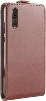 Bruin flipcase hoesje voor Huawei P20