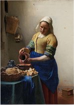 Het melkmeisje, Johannes Vermeer - Foto op Posterpapier - 50 x 70 cm (B2)