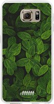 Samsung Galaxy S6 Hoesje Transparant TPU Case - Jungle Greens #ffffff