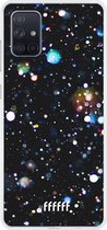 Samsung Galaxy A71 Hoesje Transparant TPU Case - Galactic Bokeh #ffffff