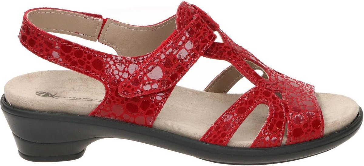 4XComfort Dames sandalen Sandalen Plat - rood - Maat 40
