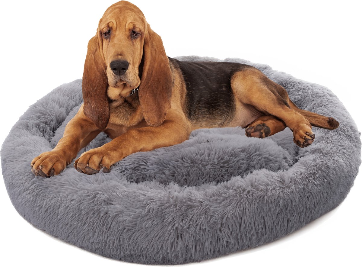 Pluche donut Fifi 100cm grijs