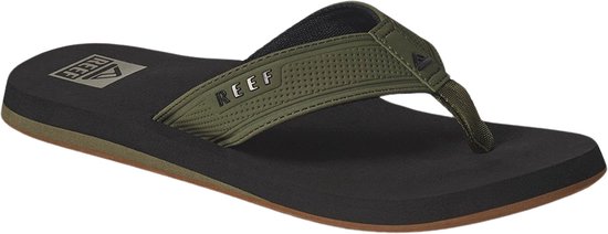 Reef The Layback black/Olive Heren Slippers - Zwart/Olijfgroen - Maat 43
