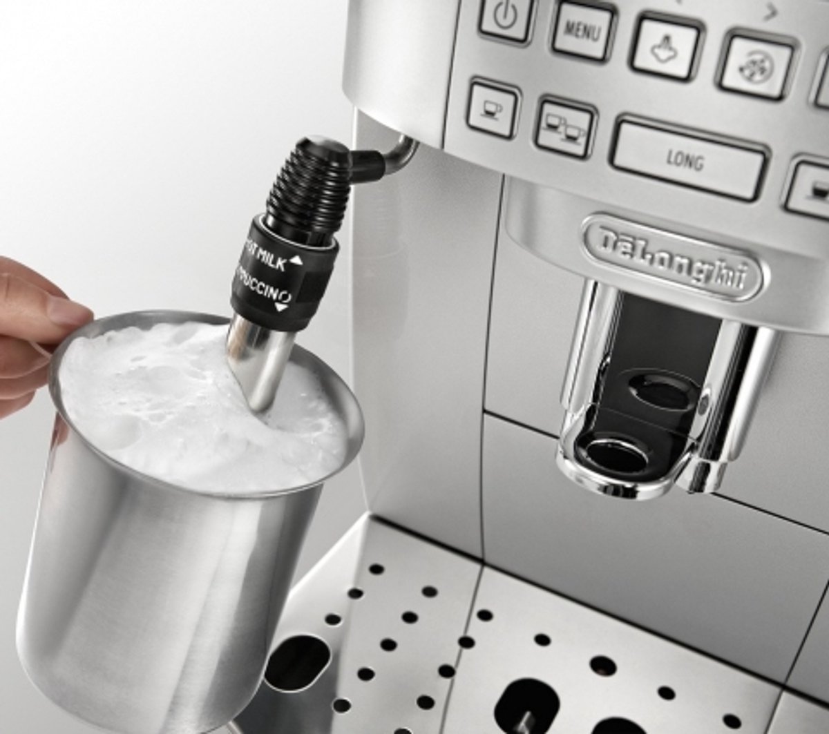 Machine à Café Automatique De'Longhi ECAM 22.340.SB - Broyeur Intégré, Buse Vapeur, 1,8 L, écran 2 Lignes - 8