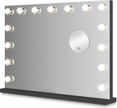 Bol.com Bayt Hollywood Spiegel met verlichting - Make Up Spiegel met Verlichting - Spiegel Met Verlichting - Dimbaar - 10x Vergr... aanbieding