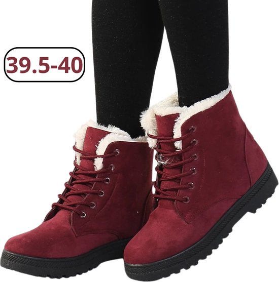Nivard Sneeuwschoenen Voor Dames - Snowboots - Wintersport Sneeuwboots - Ski Gadgets - Maat 39.5-40 - Rood