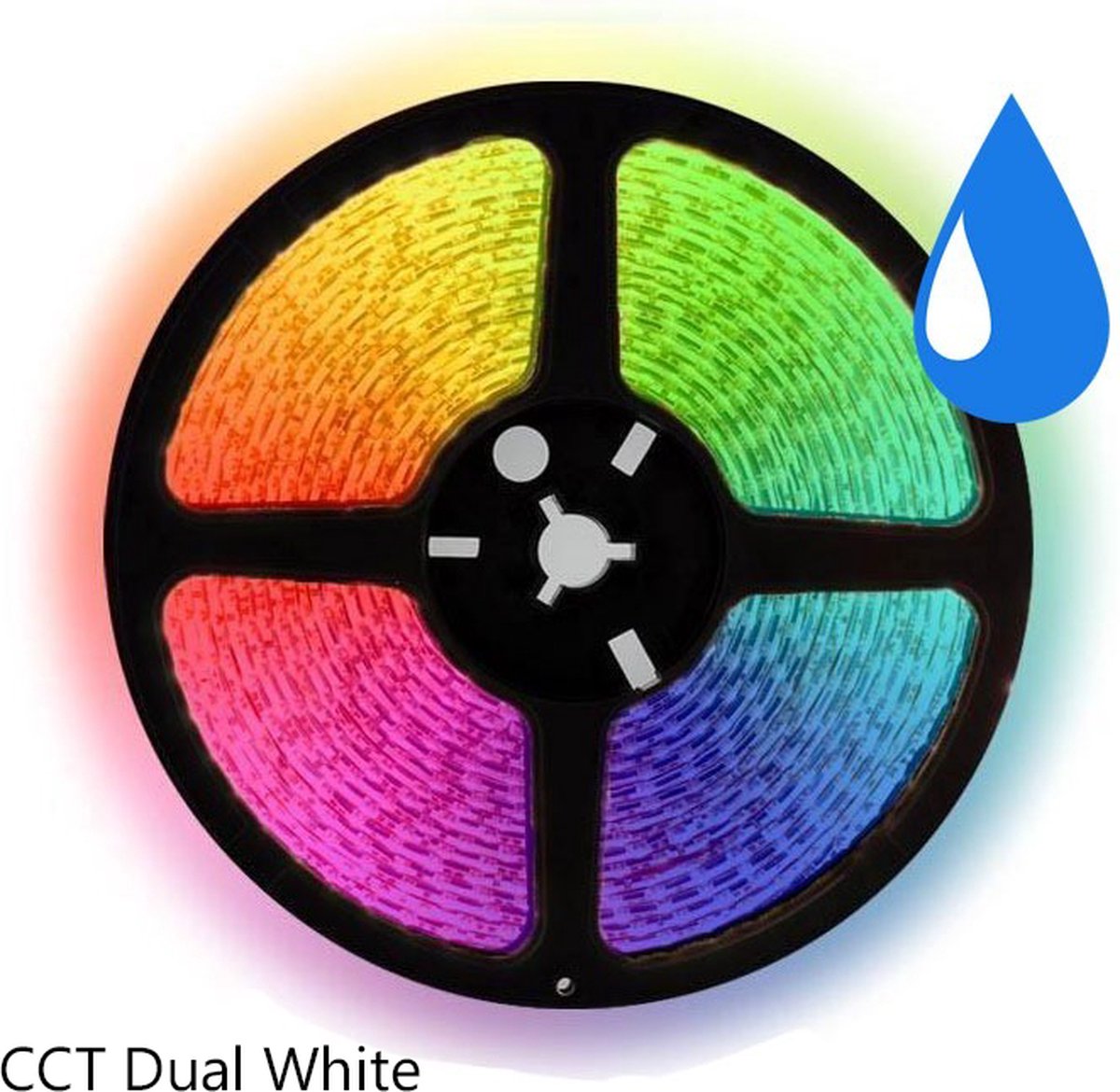 5 meter RGB CCT (Koud + warm wit) led strip - IP67 - 60Leds/m - 12V
