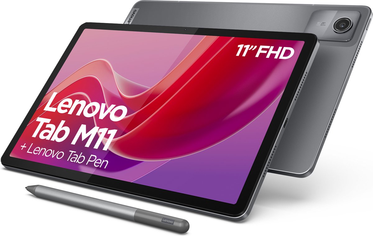 Bol.com Lenovo Tab M11 – 4GB RAM – 128GB opslag – Inclusief Tab Pen – WiFi – Grijs aanbieding