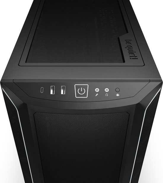 be quiet! Shadow Base 800 DX Noir, Tower Midi , PC, Zwart, ATX, EATX, micro ATX, Mini-ITX, Acrylonitrile Butadiène Styrène (ABS), Acier, Verre trempé, Multi