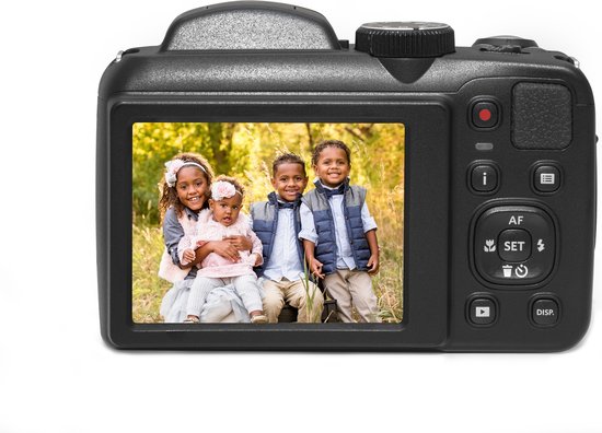 Appareil Photo Bridge KODAK Pixpro AZ255 16MP - Zoom 25X, Vidéo 1080p, Noir