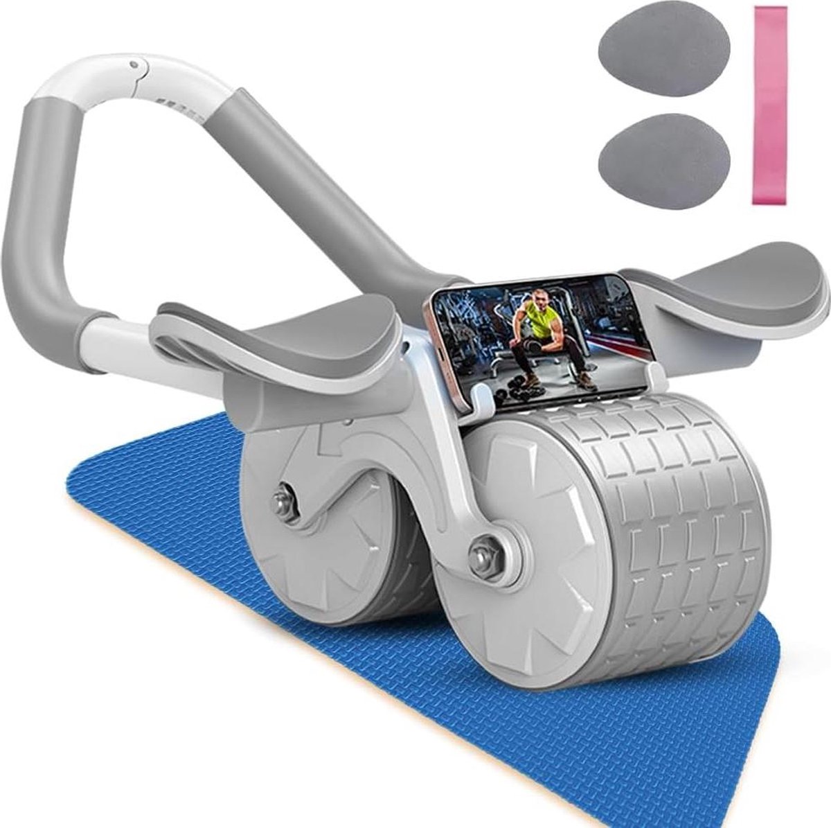 Abs Roller Rebound Abdominaal Wiel - Elleboog Ondersteuning - Abs Workout Apparatuur voor Thuisgebruik