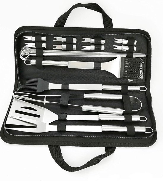 Precision Barbecueset - Roestvrij Stalen Tang & Spatel Voor Barbecueën
