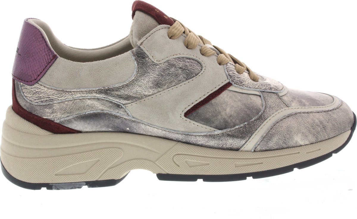 PiediNudi Selva 17.01 Sneakers - Leer - Dames - Zilver - Maat 40