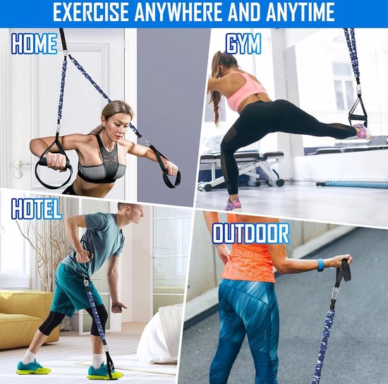 Weerstandsbandenset voor Thuis - Verbeter Je Fitness met 5 Niveau's