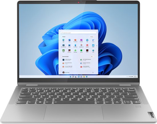 Lenovo IdeaPad Flex 5 14ABR8 AMD Ryzen™ 7 7730U Hybride (2-in-1) 35,6 cm (14") Touchscreen WUXGA 16 GB LPDDR4x-SDRAM 512 GB SSD Wi-Fi 6 (802.11ax) Windows 11 Home Engels Grijs