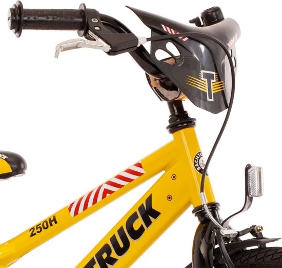 Bachtenkirch kinderfiets Truck, 14 inch, geel en zwart van BAC — afbeelding 4
