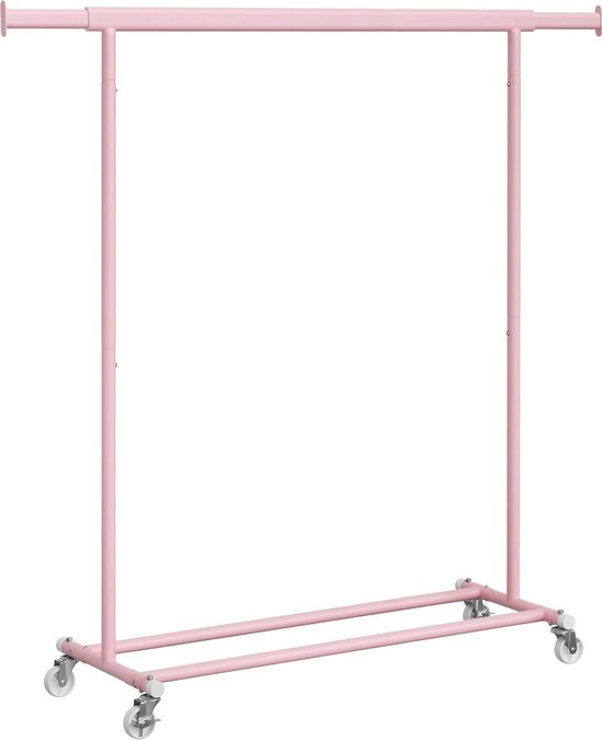 Yorbay Multifunctionele Robuuste Kledingrek op Wielen: Stevige Kledingstang van Metaal met Bagageoplage - Ruimtebesparende Kapstok voor Slaapkamer Wasruimte Winkel (81 cm Yorbay Multifunctionele Robuuste Kledingrek op Wielen: Stevige Kledingstang van Metaal met Bagageoplage - Ruimtebesparende Kapstok voor Slaapkamer Wasruimte Winkel (81 cm